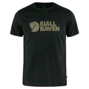Fjällräven Logo Short Sleeve T-shirt Negro M Hombre