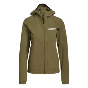 Adidas Motion Softsh Waterproof Jacket Verde XS Mujer