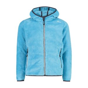 Cmp Jacket 38p1455 Hooded Fleece Azul 4 Years