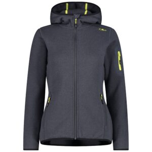 Cmp Jacket 3h19826 Hooded Fleece Gris XL Mujer