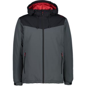 Cmp Fix Hood 31z2187 Jacket Gris 3XL Hombre