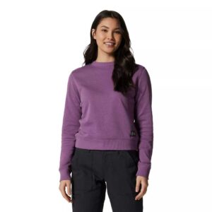 Mountain Hardwear Logo Label Crew Neck Sweatshirt Lila XS Mujer