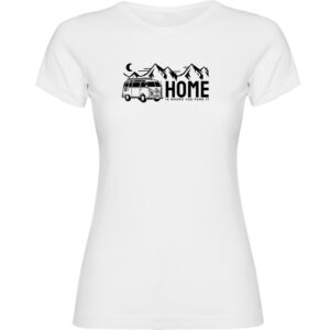 Kruskis Home Short Sleeve T-shirt Blanco XL Mujer