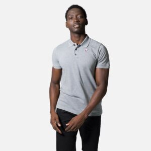 Rossignol Logo Short Sleeve Polo Gris S Hombre