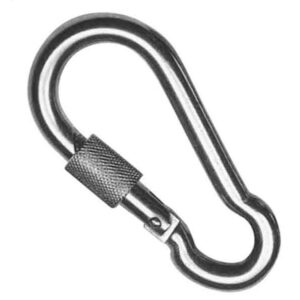 Edm Firefighter Carabiner With Lock O10 Mmx10 Cm Plateado
