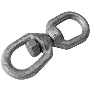 Edm Swivel Carabiner 8 Mm Plateado