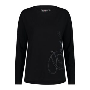 Cmp 31d4456 T-shirt Negro 2XS Mujer