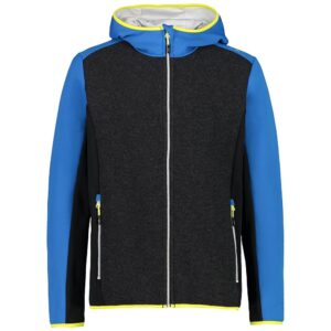 Cmp Jacket 30m2027 Hooded Fleece Negro 2XL Hombre