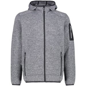 Cmp Jacket 3h60847n Hooded Fleece Gris XL Hombre