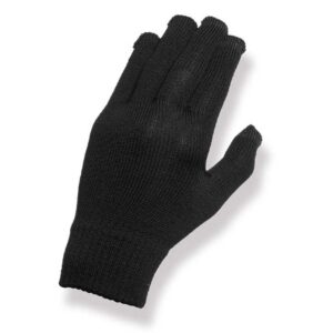 Matt Knitted Merino Touch Gloves Negro  Hombre