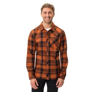 Vaude Neshan Iv Long Sleeve Shirt Marrón S Hombre