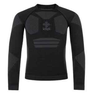 Kilpi Nathan Long Sleeve T-shirt Negro 4 Years Niño